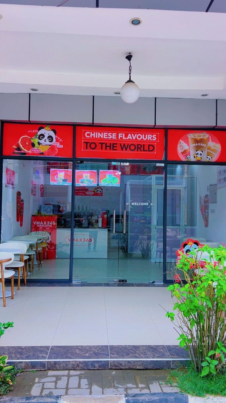 VMAX365 Tea & Coffee storefront at Shamo Tower, Mbezi Beach, New Bagamoyo Road, Dar es Salaam